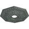 Ekena Millwork Nottingham Medallion (Canopies up to 4 5/8"), 18"OD x 3 1/2"ID x 1 1/2"P, Athenian Green Crackle CM18NTAGC - alternate 2